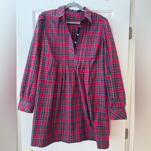 Vineyard Vines Red and Blue Plaid Dress